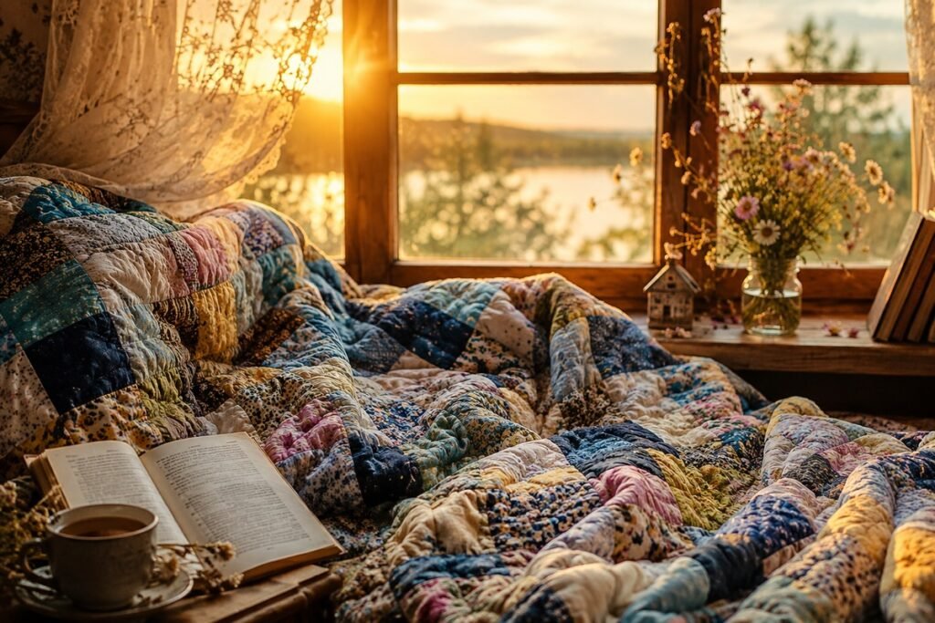 🌿Patchwork quilts that bring summer to life